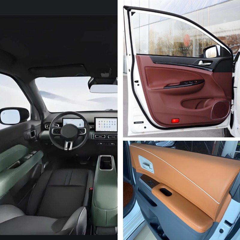 Automotive dashboard and console bonded using TPU hot melt adhesive film supplied by GREEN TPU providing strong flexible and durable bonding for vehicle interior components