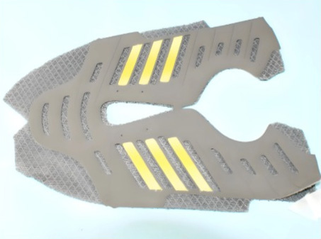 TPU hot melt adhesive film applied on shoe made using eco friendly high performance TPU hot melt adhesive film supplied by GREEN TPU providing strong flexible and durable bonding