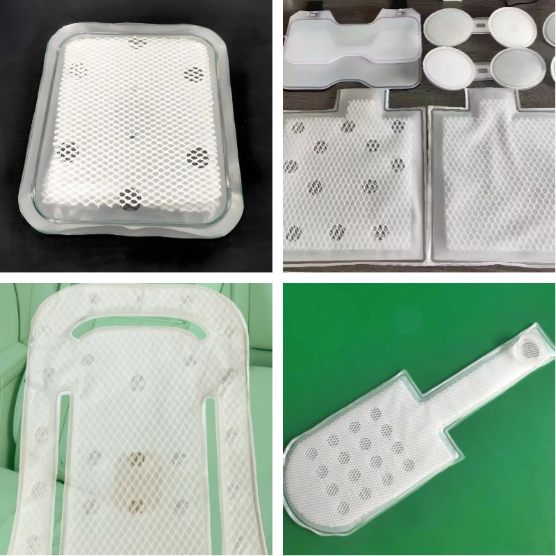 Transparent matte TPU film used for seat ventilation airbags providing flexible durable flame retardant and environmentally friendly material suitable for automotive applications